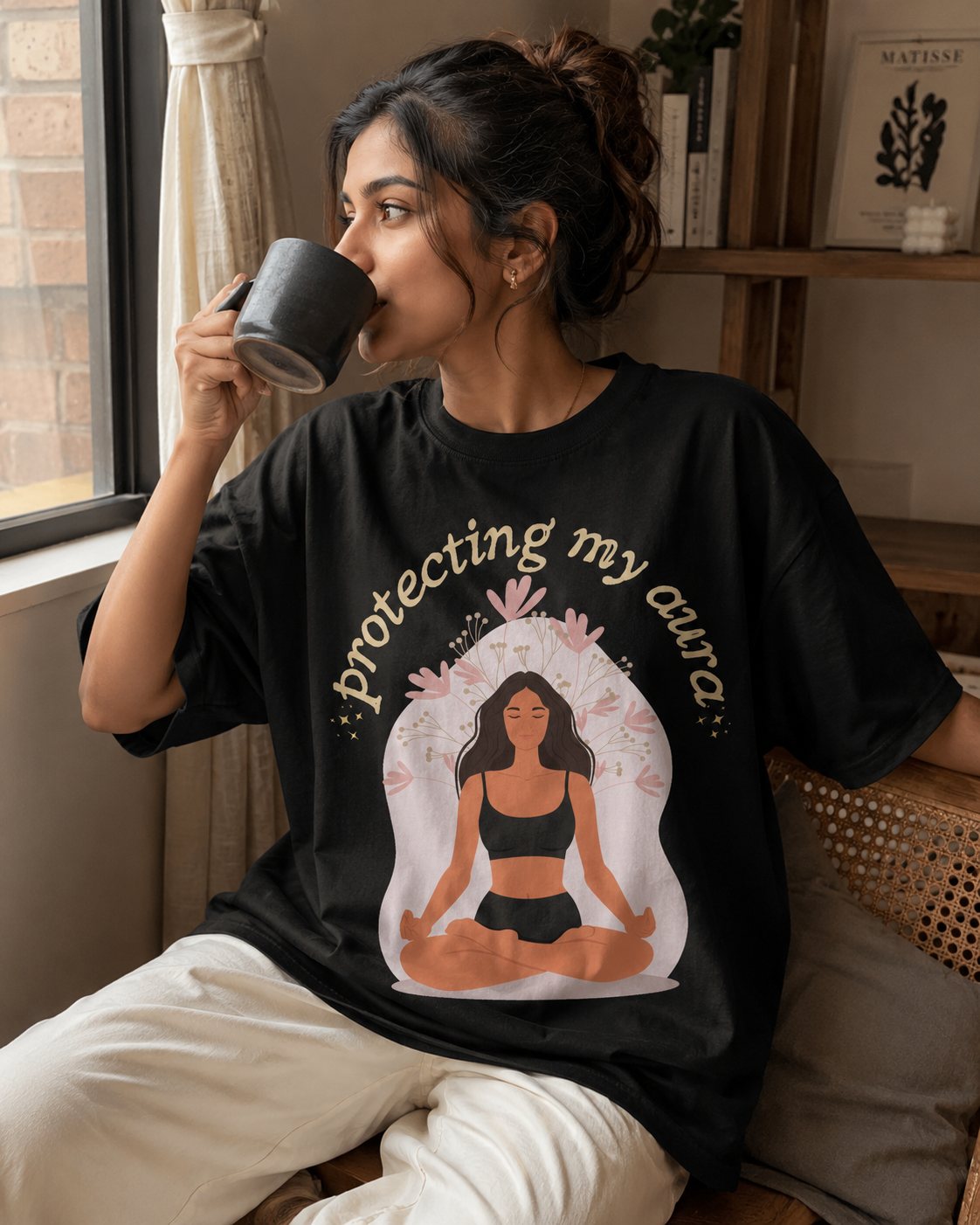 Protecting my Aura black tee